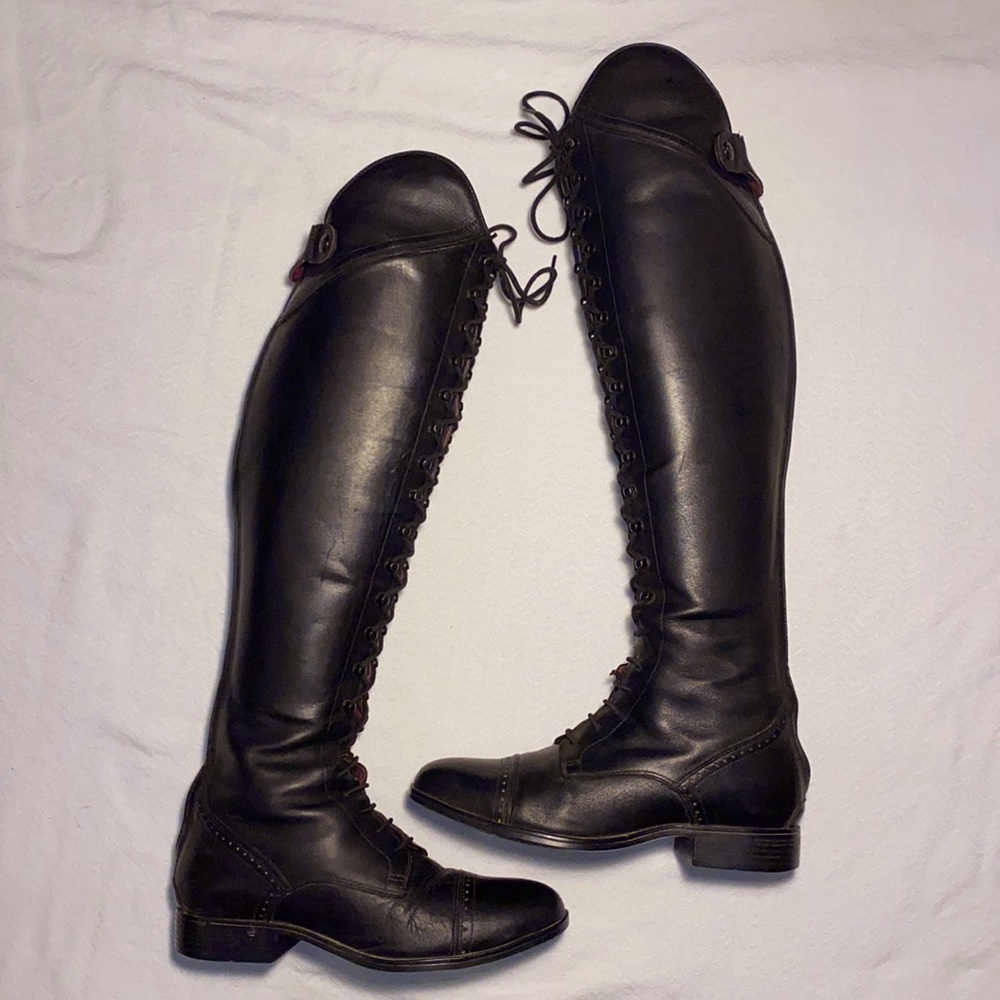 Ariat Capriole Tall Black Leather Riding Boots Women’s 8.5 B 10027343